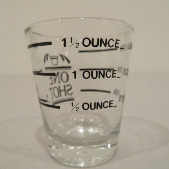 Bar Measured Mini Shot Glass 1.5 oz Precise Accurate Pour Metric True Bullseye - Picture 2 of 6
